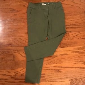 Army Green Loft Slacks Size 4 curvy